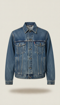 Classic 80s Denim Jacket, Faded Indigo