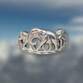 Vintage Elephant Ring 925
