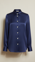 Silk Blouse with Mother-of-Pearl Buttons