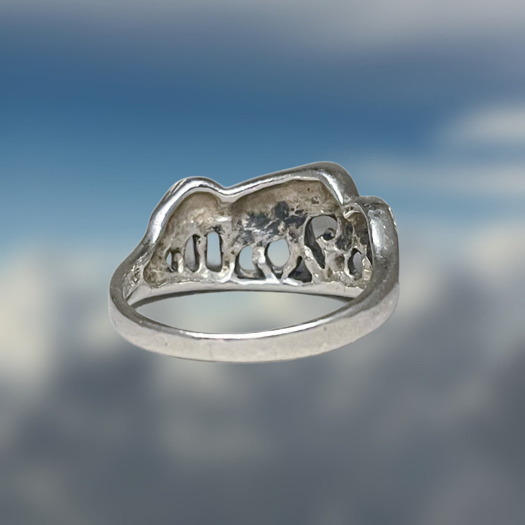 Vintage Elephant Ring 925